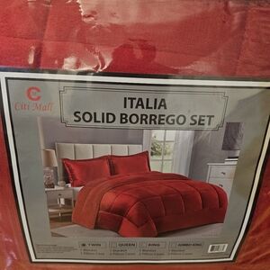 Italia Solid Borrego Set - Red
